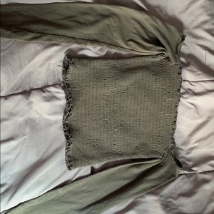 off the shoulder shirt